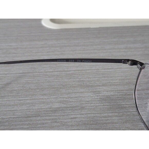 Eyeglasses Frame 2500A-033 Dk Pewter Women\'s Silver Metal Full Rim 54□18-145 [3] main image 8